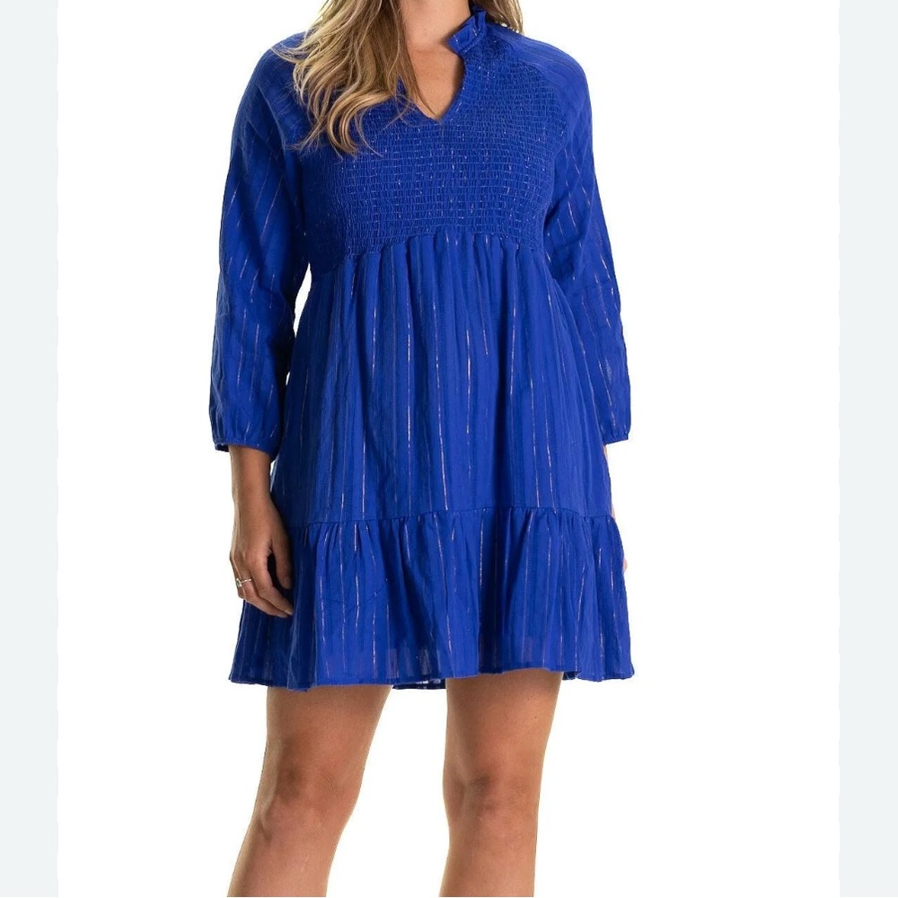 Duffield Lane Royal Blue Long Sleeve Dress